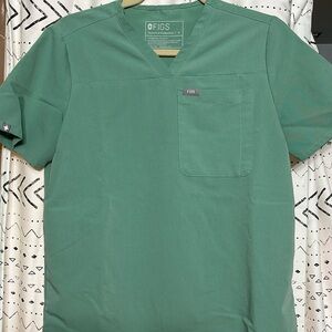 FIGS Limited Edition Kaya Classic V-Neck Scrub Top - Jade